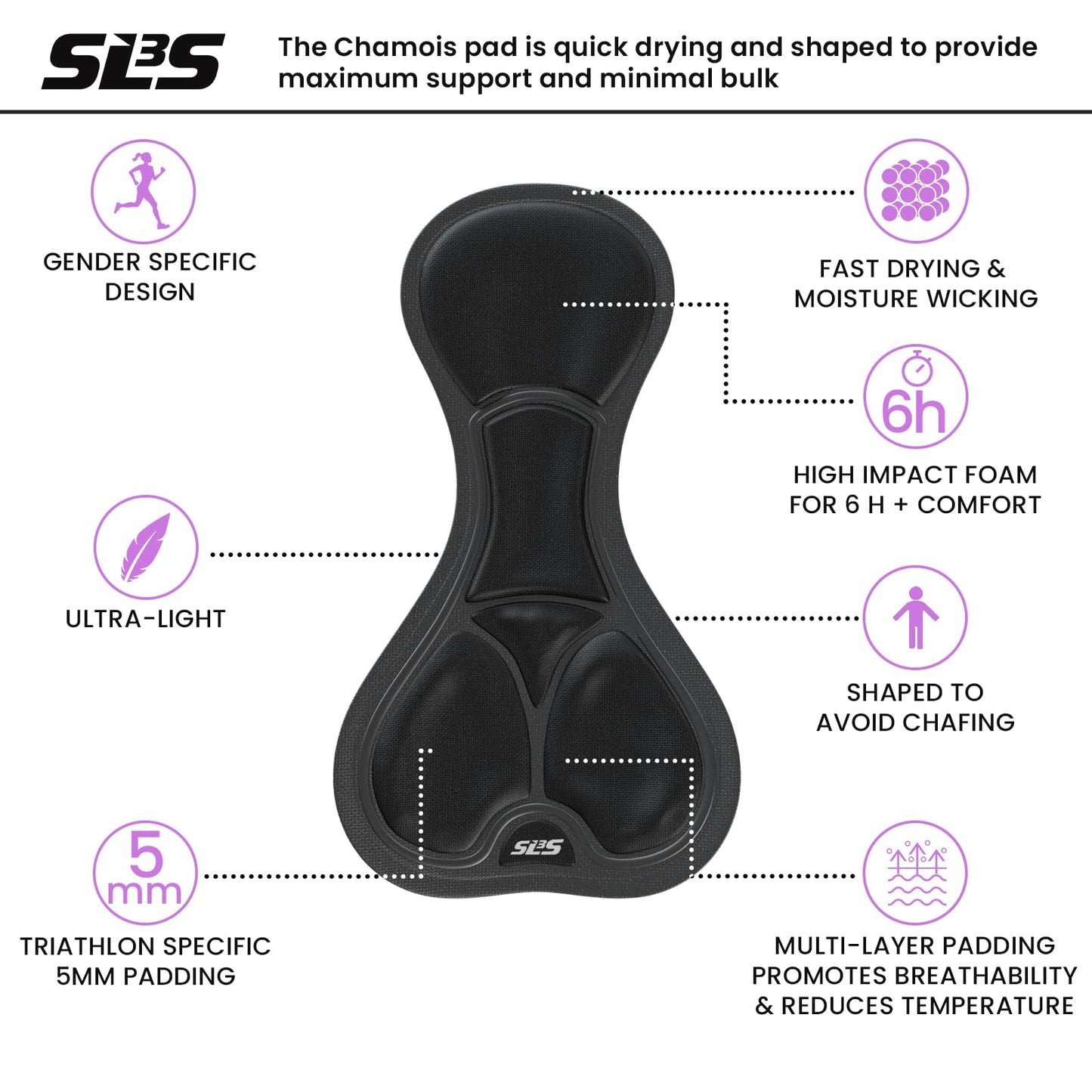 SLS3 Triathlon Suits Women - One Piece Tri Suit Women with Comfortable and Durable FRT Fabric - No Shelf Bra (Black/Bright Rose Stripes, Small)