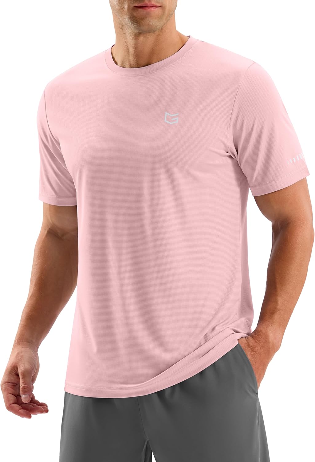 Men's Workout T-Shirts | Breathable Dry Fit UPF 50+ Sun Protection Cooling Tee for Running & Hiking