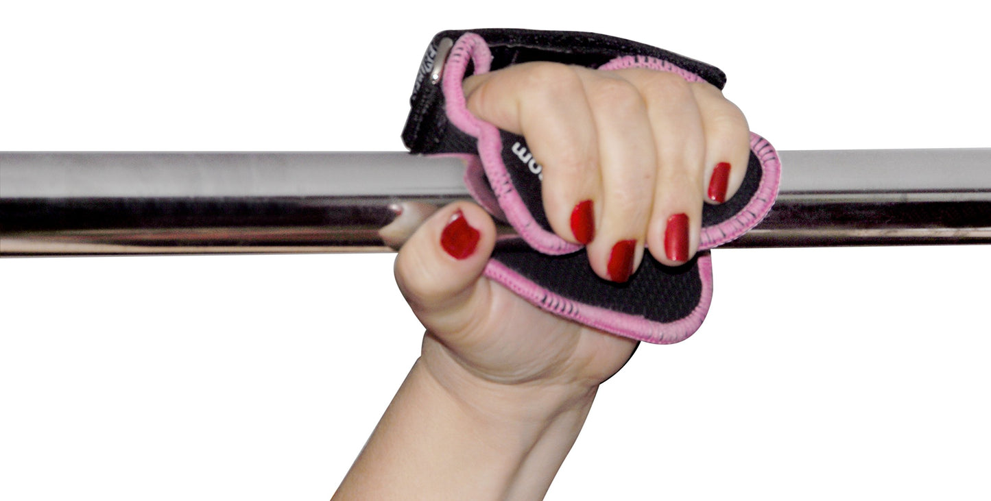Original Lifting Grips The Alternative to Gym Workout Gloves Comfortable & Light Weight Grip Pad for Men & Women that Want to Eliminate Sweaty Hands Gym Gloves (Pink GPP Grips)