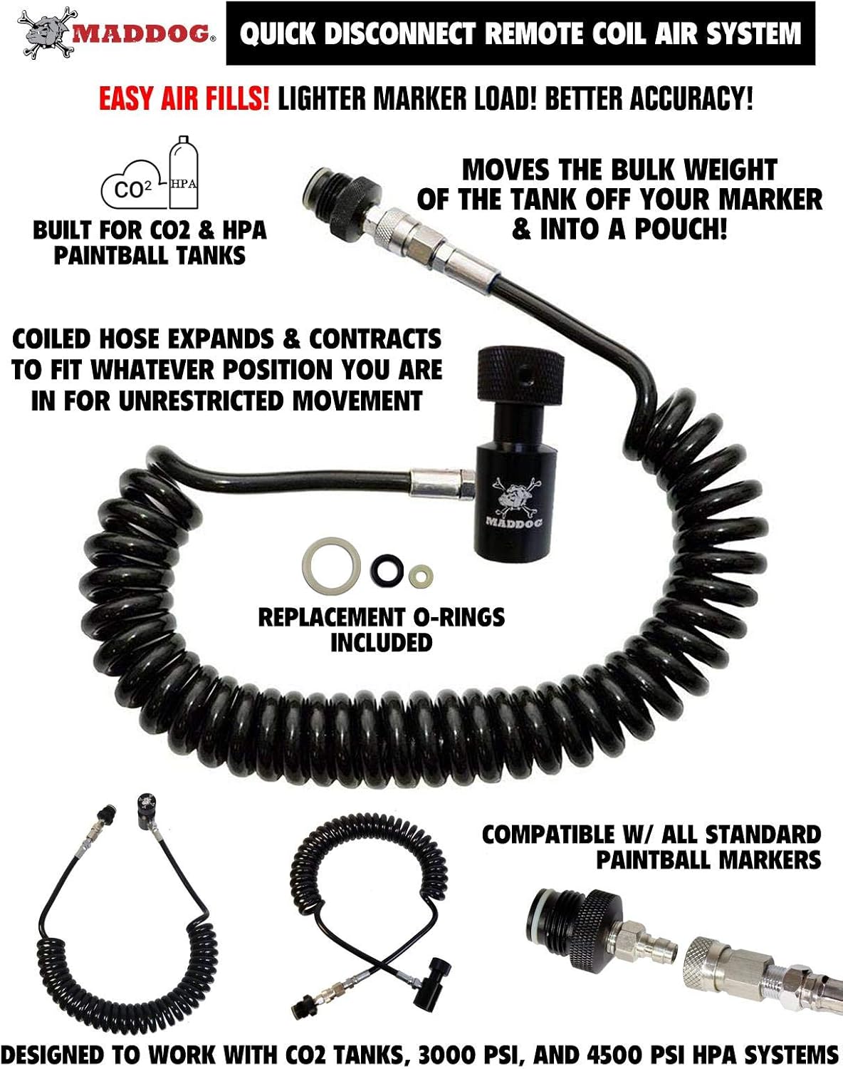 Lightweight Tactical Paintball Vest - Holds 4 Pods & 90ci Tank | Adjustable Fit