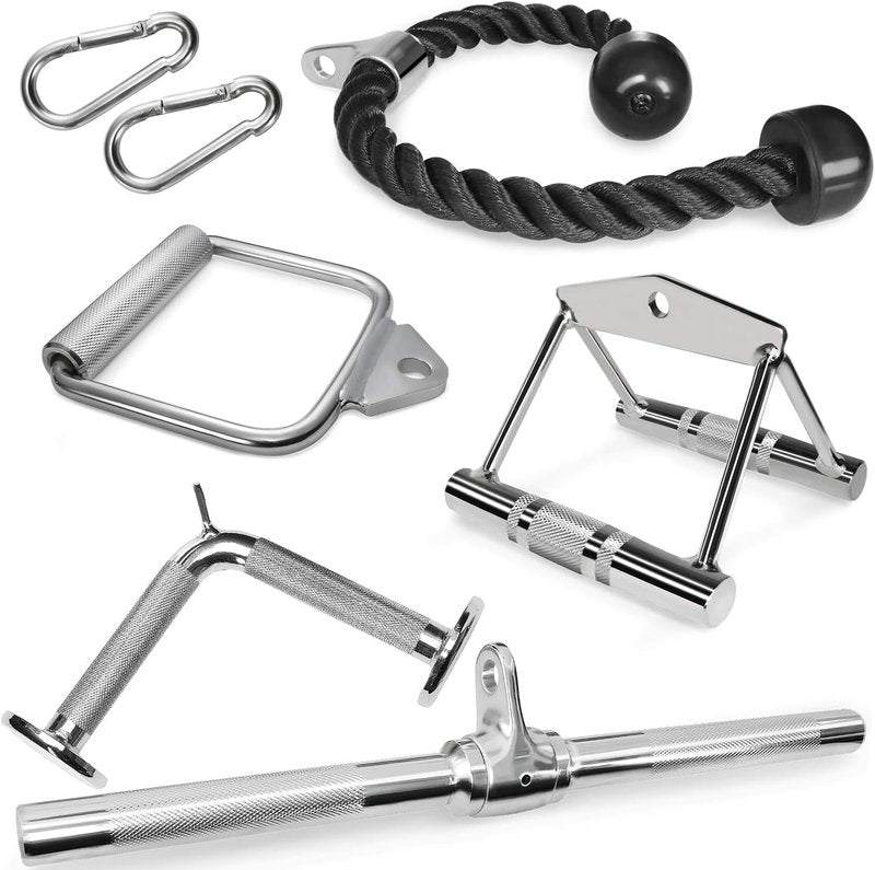 A2ZCARE Cable Machine Accessories for Weight Lifting, LAT Pull Down Attachment, Cable Attachments for Gym
