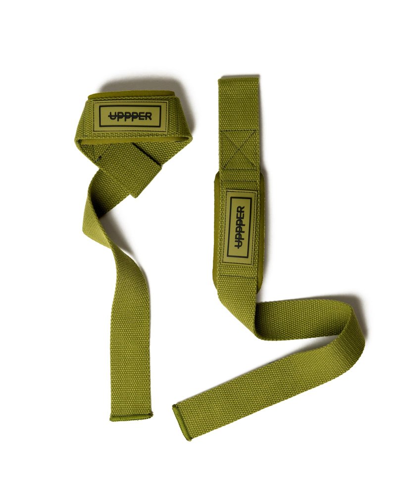 UPPPER Weight Lifting Straps with Padded Neoprene for Deadlifts, Strength Training, Gym Workouts - 22" Cotton Straps for Men & Women | Premium Fitness Gear (Lavender)