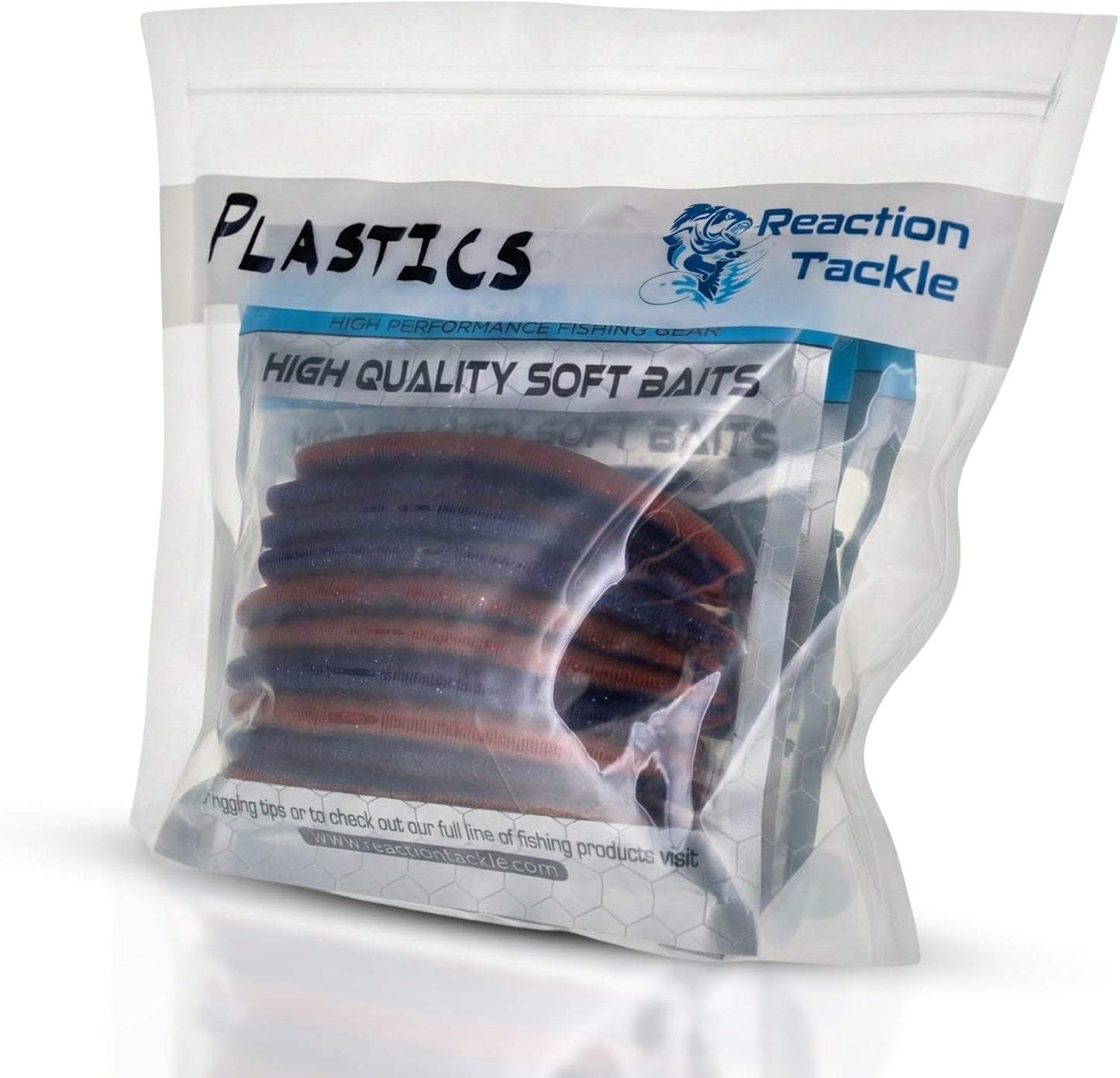 Clear Bait Bags for Soft Plastics - Resealable Fishing Organizer Pouches | Tear Resistant Storage for Lures & Worms