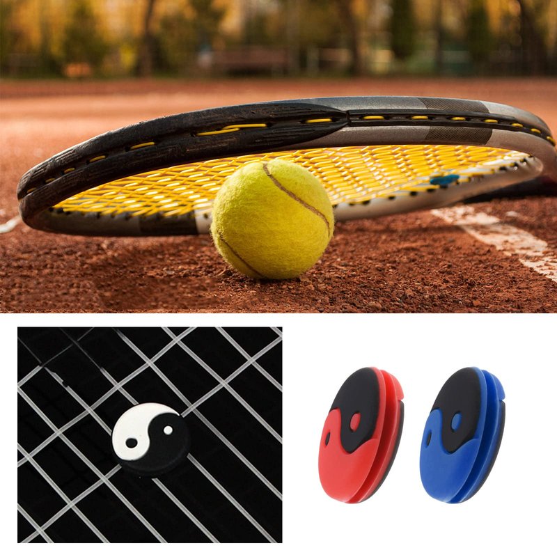 SING F LTD 20PCS Tennis Racket Shock Absorbers Traditional Chinese Tai Chi Yin Yang Pattern Silicone Vibration Dampeners for Tennis Player Sports Enthusiast