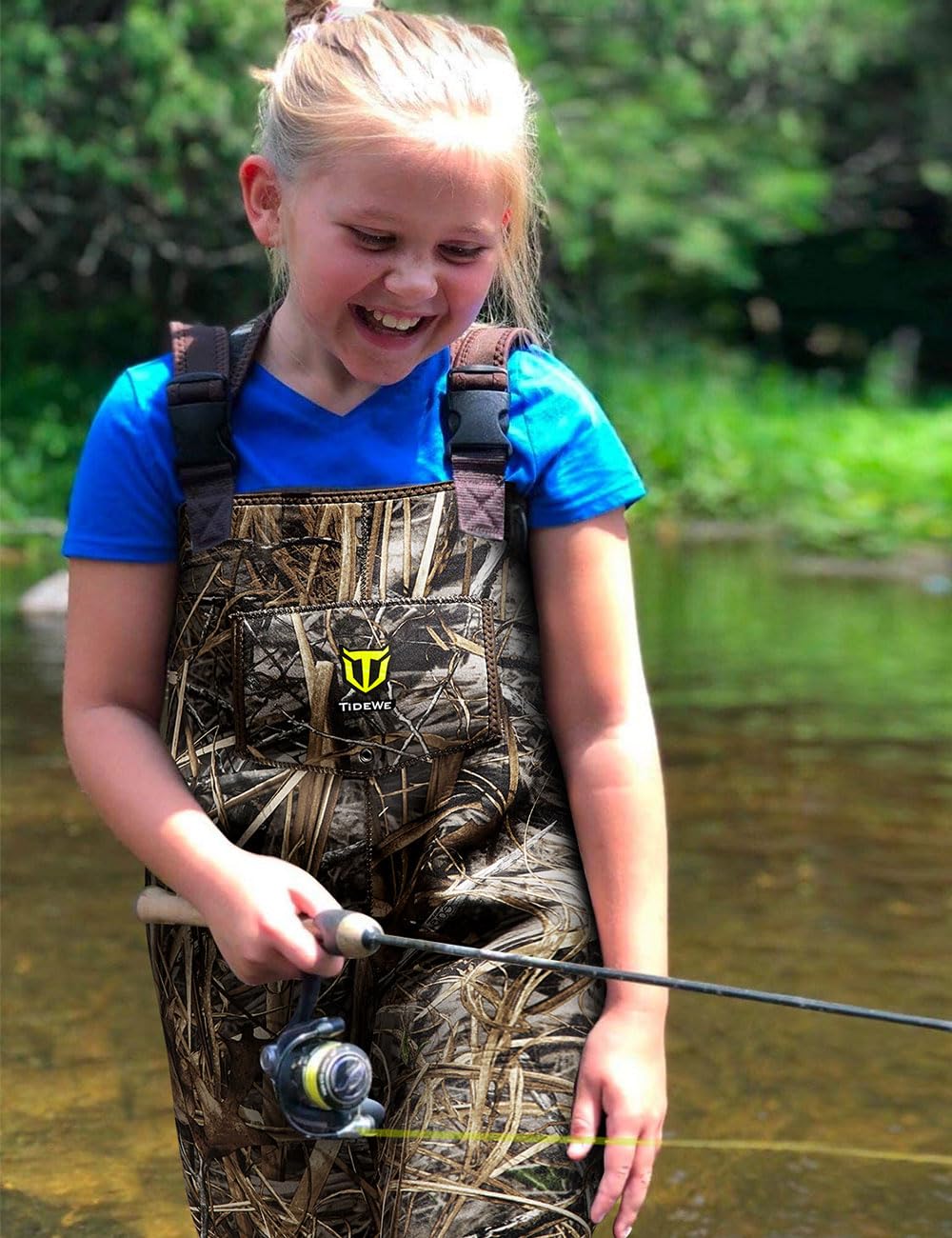 TIDEWE Kids Neoprene Waterproof Insulated Chest Waders for Hunting BN4/5