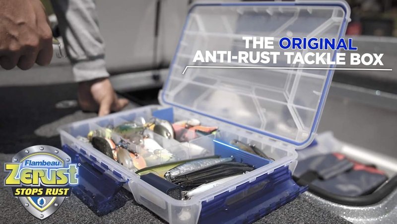 Flambeau Outdoors Fishing Organizer - Clear Soft Lure Storage with Anti-Rust Dividers | Pack of 4