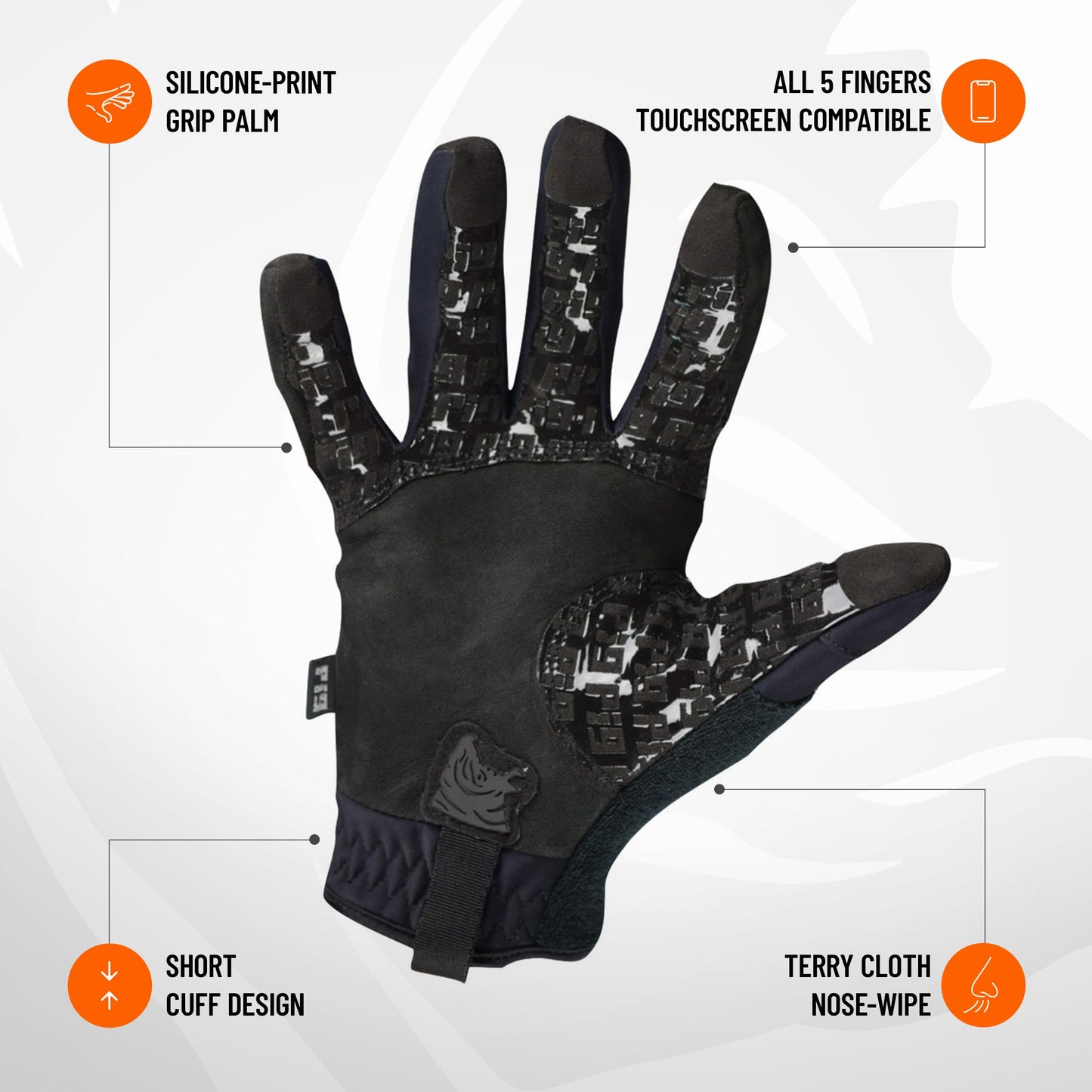 PIG FDT Full Dexterity Cold Weather Gloves, Insulated, Touchscreen Compatible, Silicone Grip, for Shooting Sports, 1 Pair