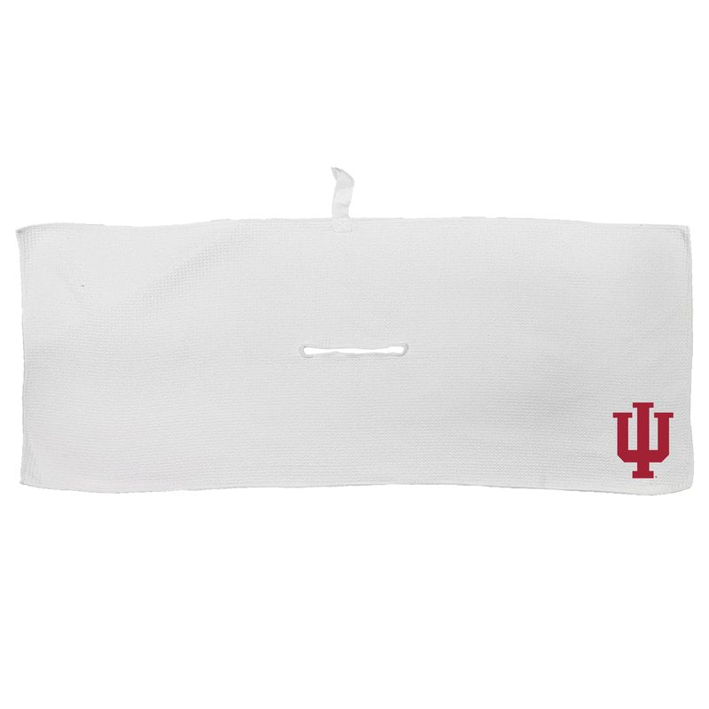 Team Golf NCAA NCAA Microfiber Towel - 16" X 40" (White) with Carabiner Clip, Premium Microfiber with Deep Waffle Pockets- Superior Water Absorption and Quick Dry Golf Cleaning Towel