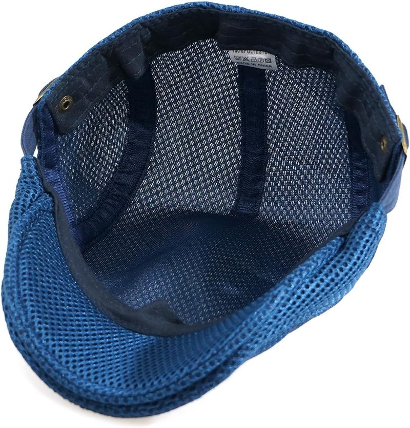 Men's Mesh Newsboy Hat - Breathable Adjustable Summer Ivy Cap | 2 Pack
