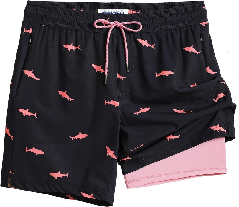 Men's 2-in-1 Swim Trunks | 7-Inch Swim Shorts for Active Lifestyle