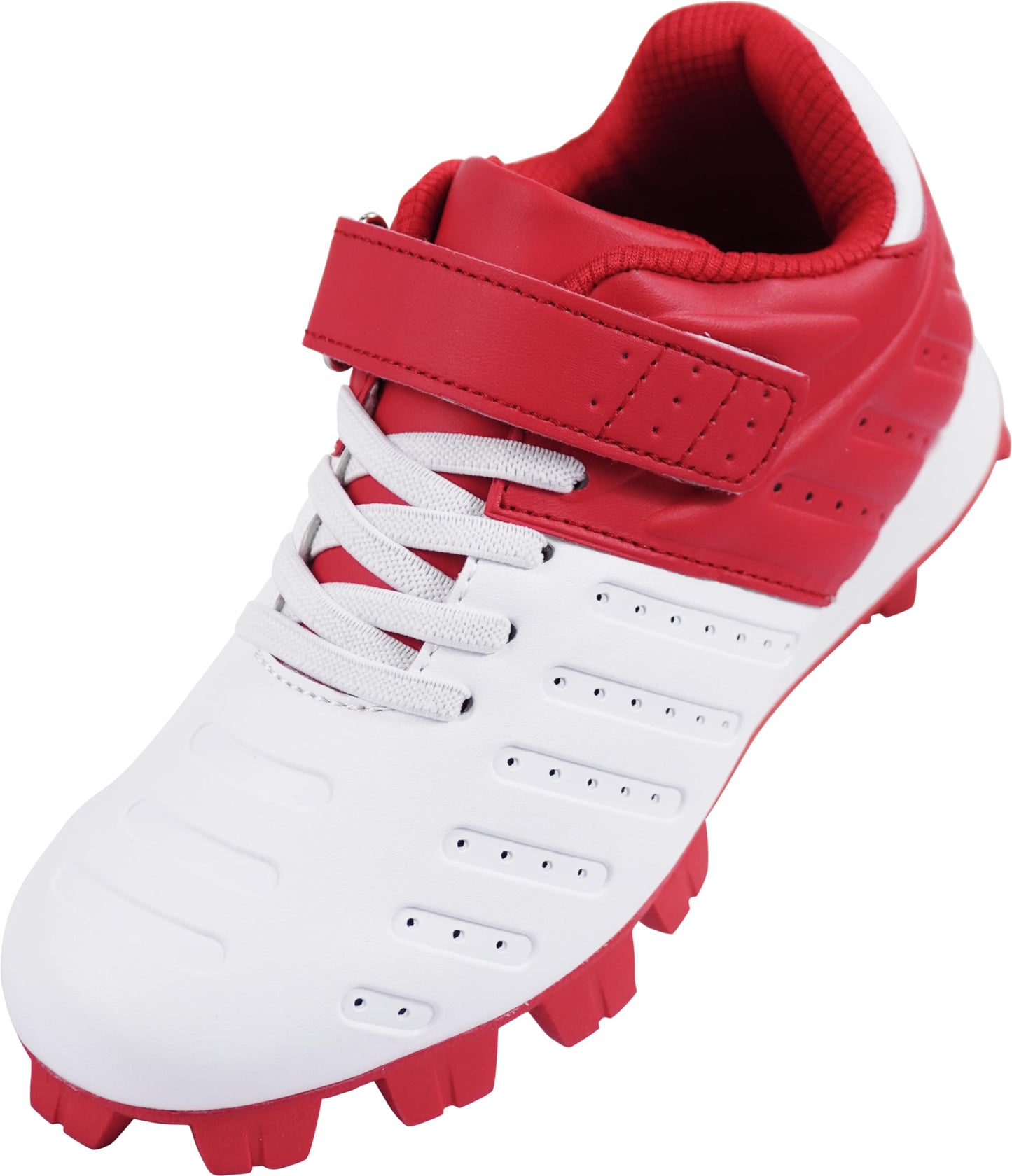Sooneeya Softball Cleats Youth Running Baseball Shoes Red 13 M Little Kid