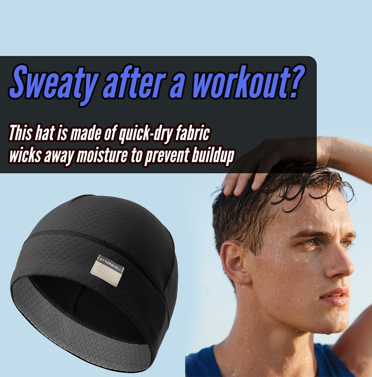 Beanie Skullcap for Men & Women - Thermal Lightweight & Breathable for Running, Skiing, Outdoor Activities