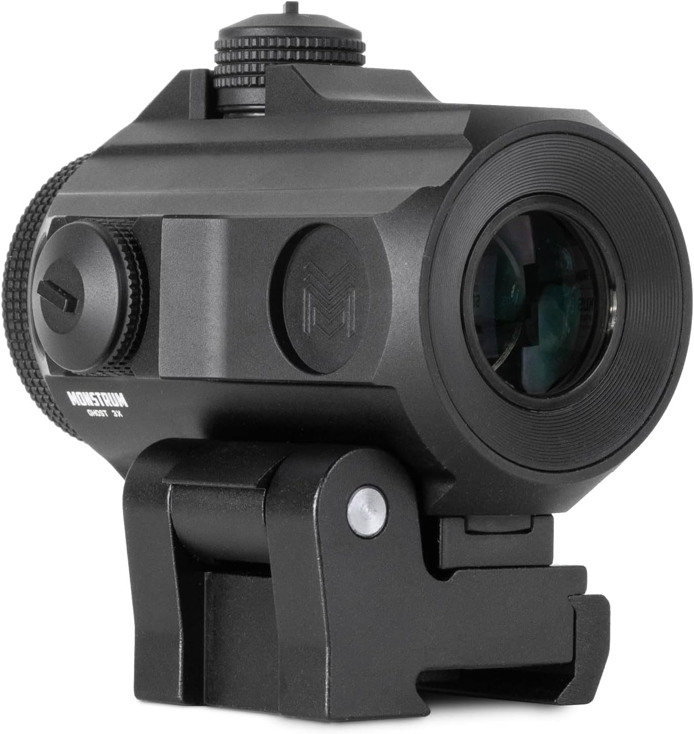 Monstrum Ghost Red Dot Sight - G3 3X Micro Magnifier with Flip to Side Mount | Tactical Optics