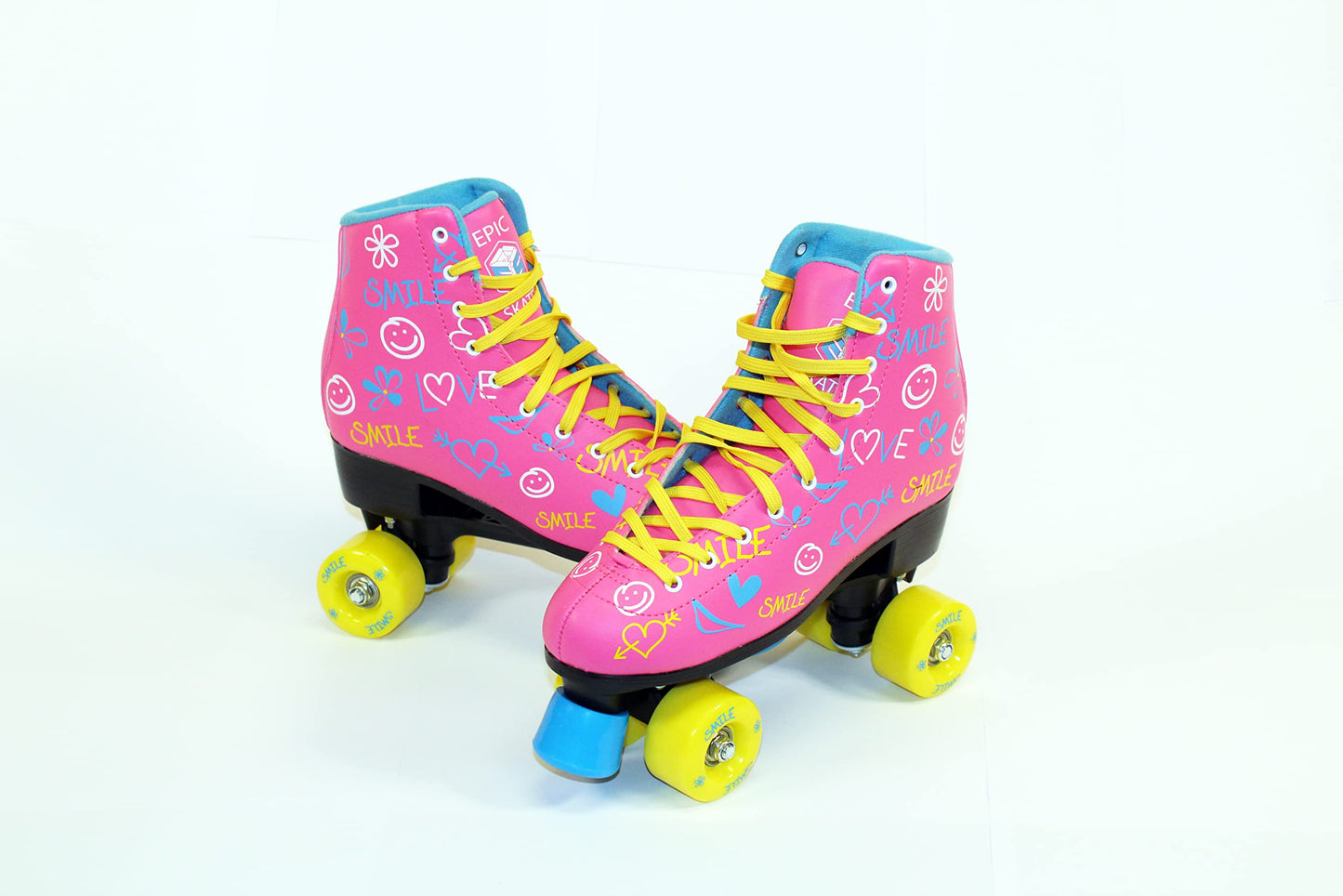 Epic Skates Blush Quad Roller Skates, Pink, Kids Size 1