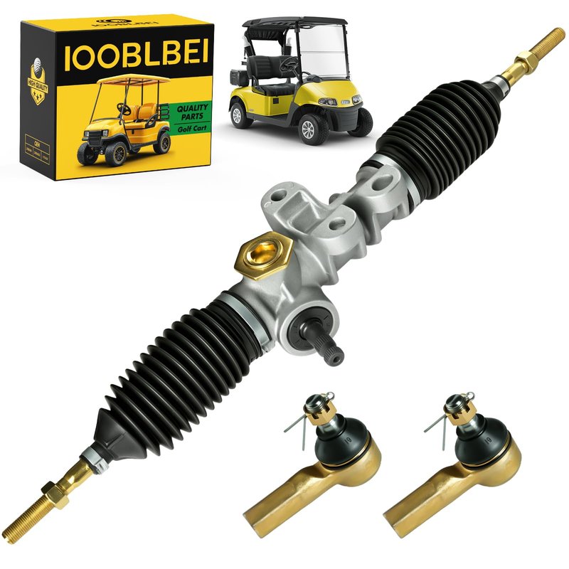 IOOBLBEI EZGO RXV Golf Cart Steering Gear Box Assembly Steering Rack fits EZGO RXV Gas & Electric Golf Carts Parts Years 2008-Up, Replace OEM# 601500, 618329