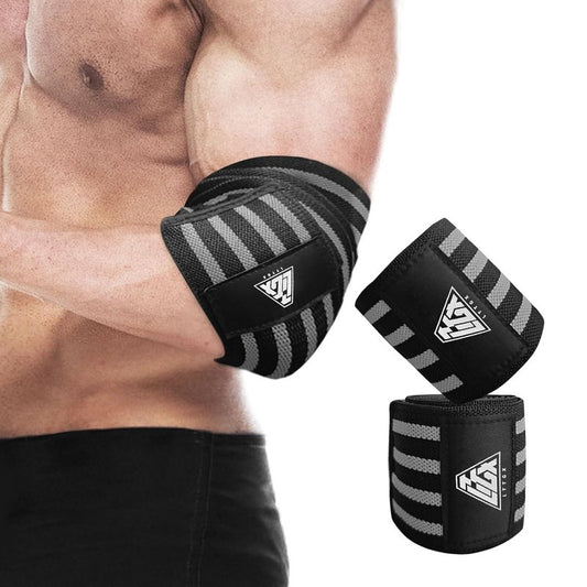 Elbow Wraps for Weightlifting | Support Sleeve for Men & Women - Ideal for Bench Press, Cross Training & Powerlifting