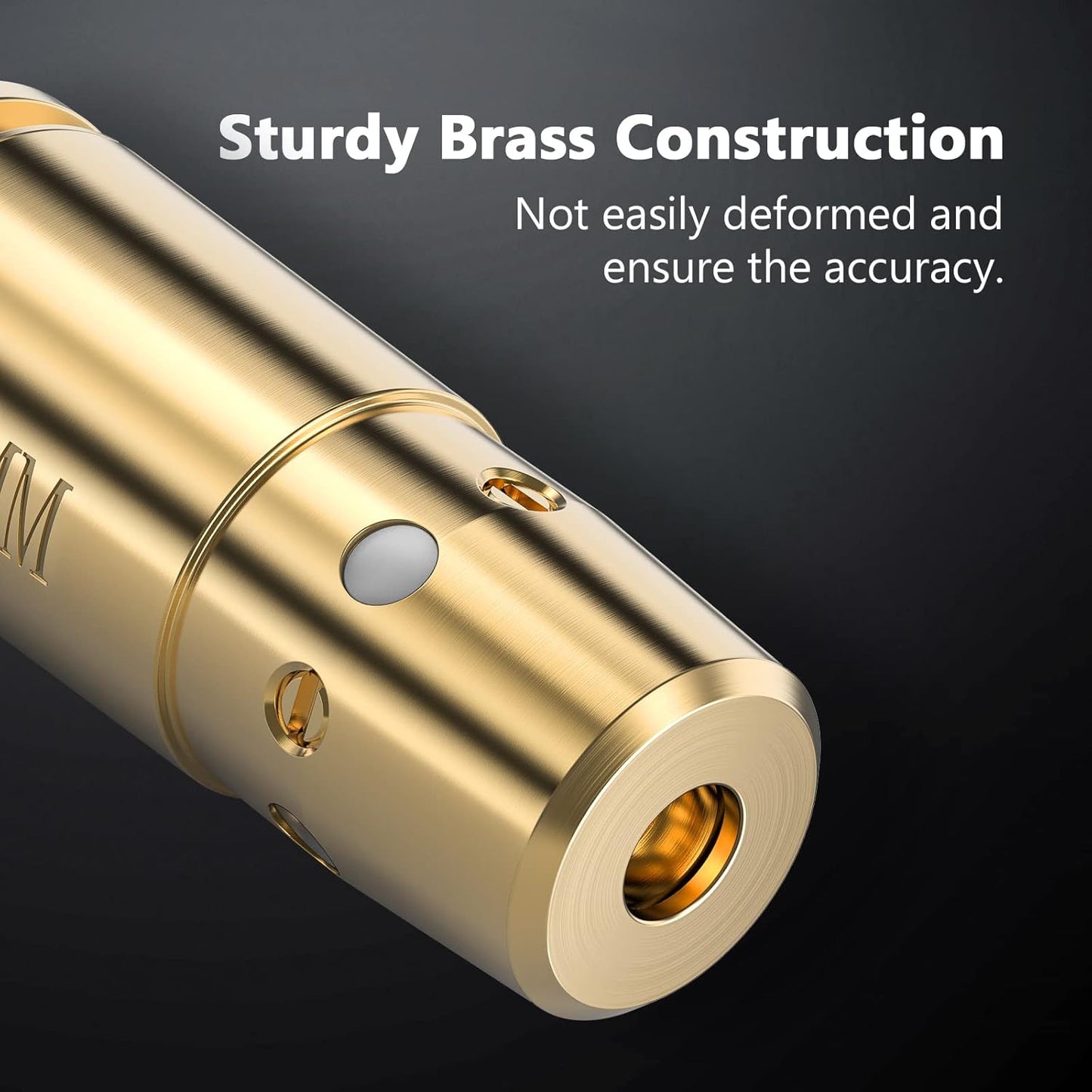9mm Green Laser Bore Sight - EZshoot Boresighter with 12 Batteries for Precision Targeting