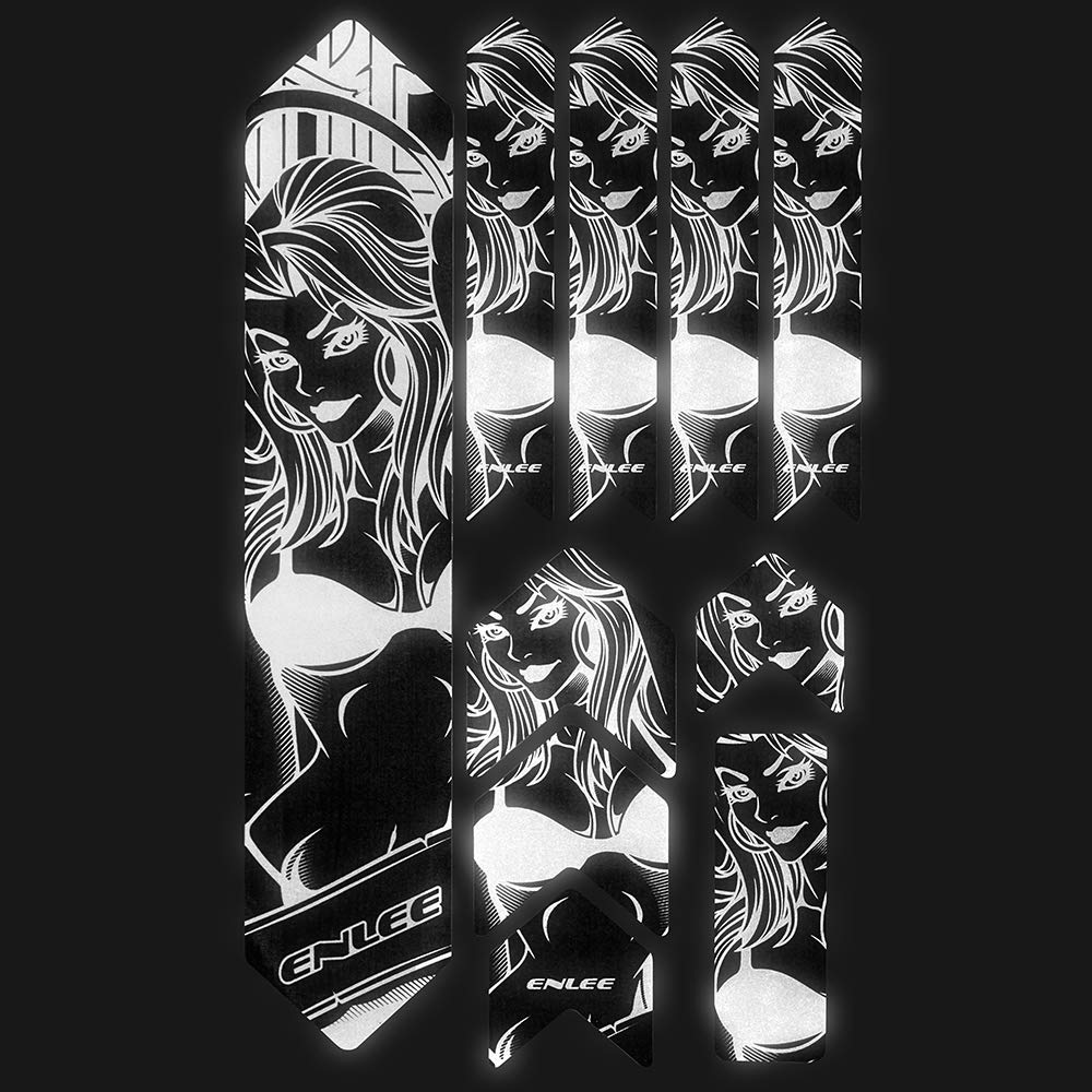 HXBER Bike Frame Sticker Mountain Bike Scratch Resistant Frame or Removable Sticker Road Bike Frame Adhesive Guard Cover