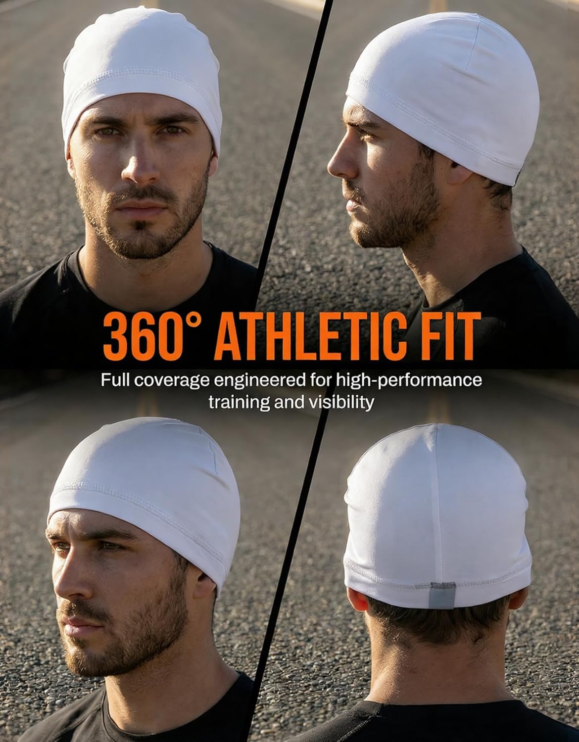 Cooling Skull Cap - Sweat-Wicking Helmet Liner Beanie for Running & Cycling | Unisex Design