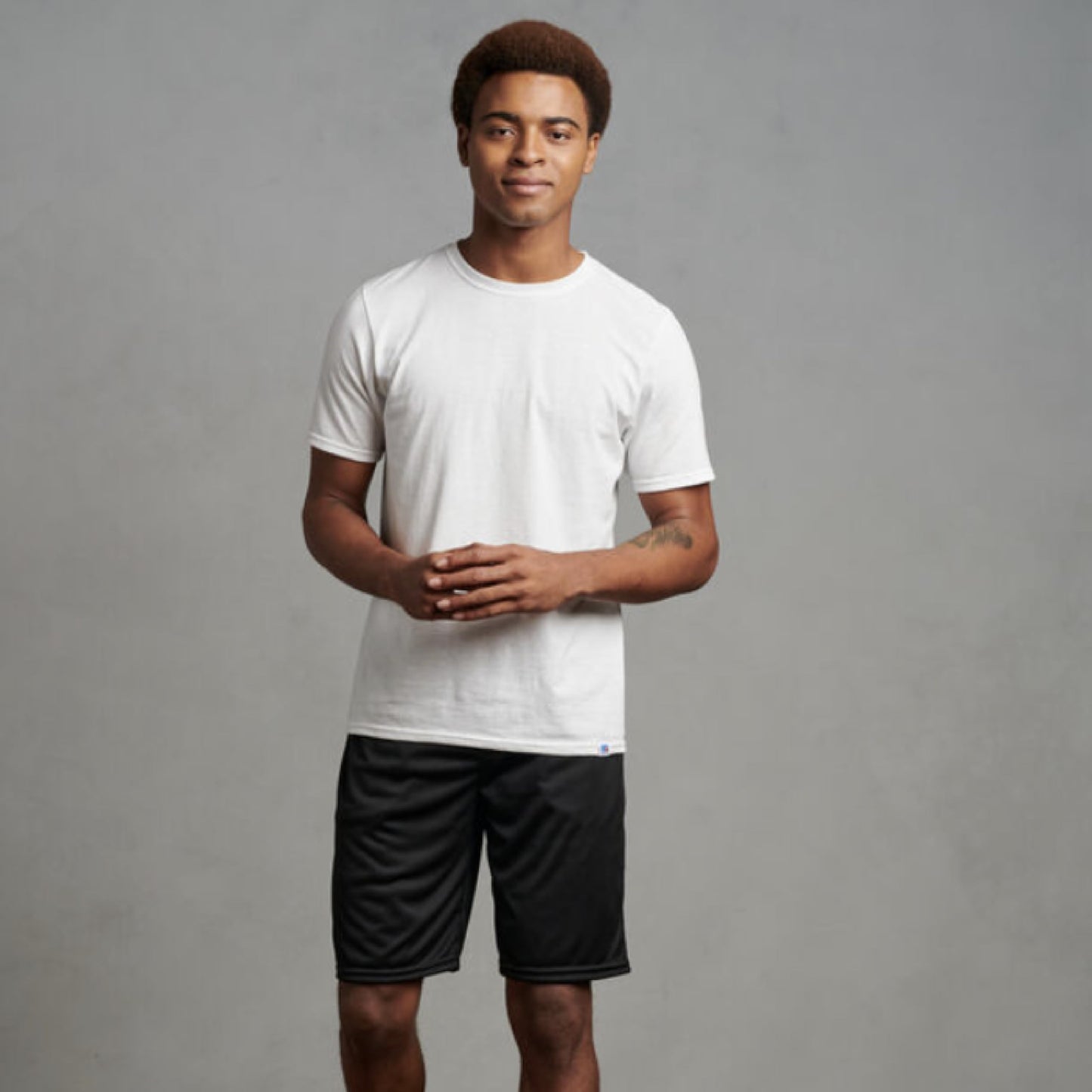 Russell Athletic Men's Dri-Power Performance Short with Pockets Shorts, Black, M
