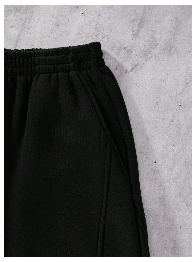 SOLY HUX Boy's Baggy Sweatpants Wide Leg Elastic Waist Casual Athletic Pants with Pockets Pure Black 13 Years