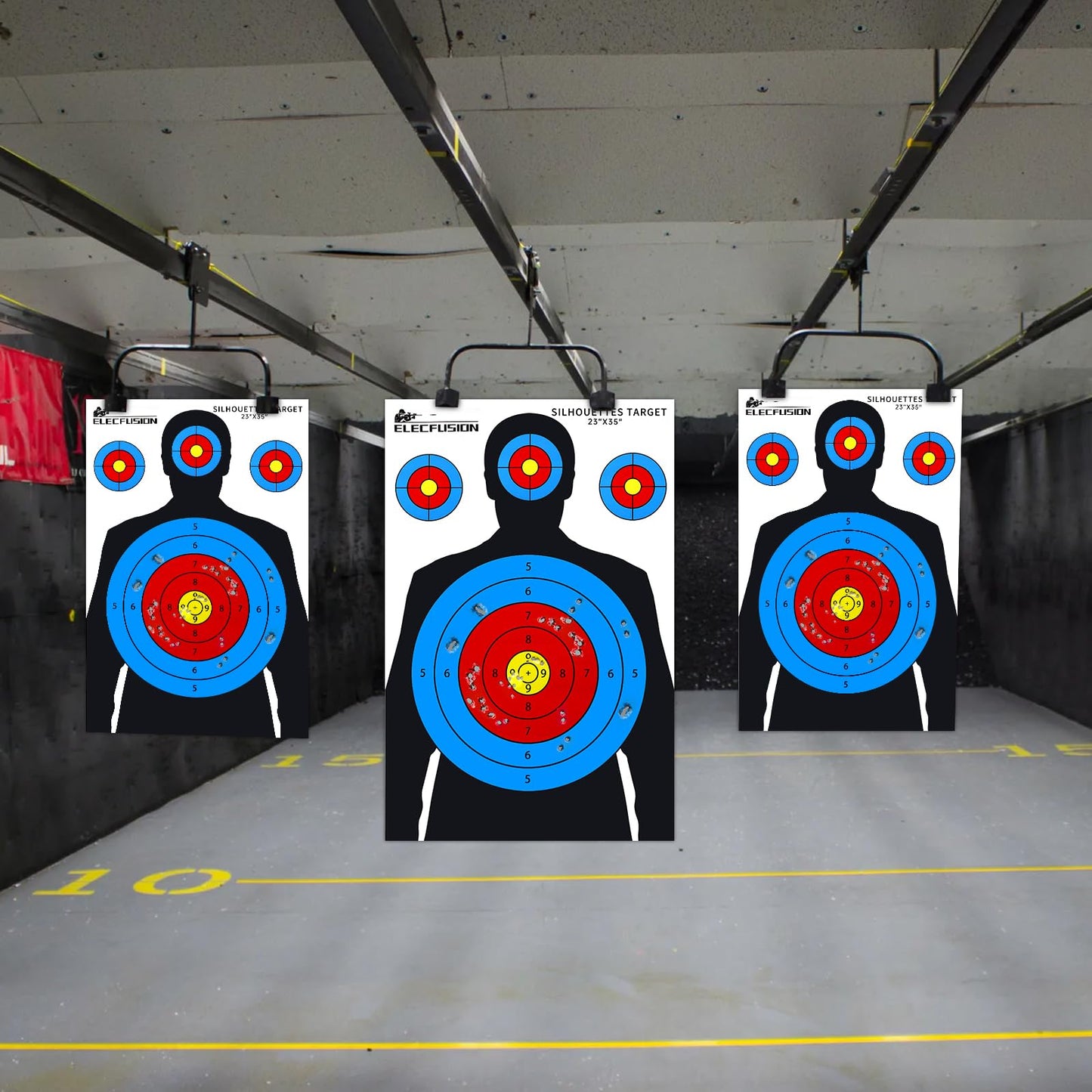 Silhouette Shooting Targets, 25 Pack 23X35 inch Paper Targets for Shooting Range, Suitable for Rifles, Pistols, Airsoft Guns, BB Guns