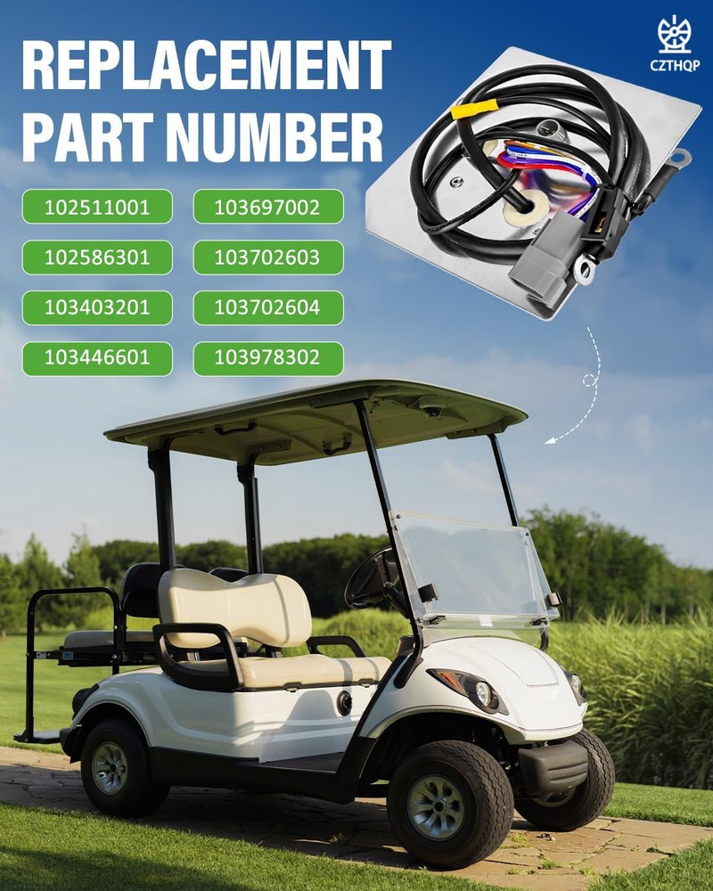 CZTHQP 102511001 Golf Cart On Board Computer for Club Car 48V 2004-2015 Precedent, Replacement OBC for Power Control and Battery Charge, Golf Carts Onboard Computer