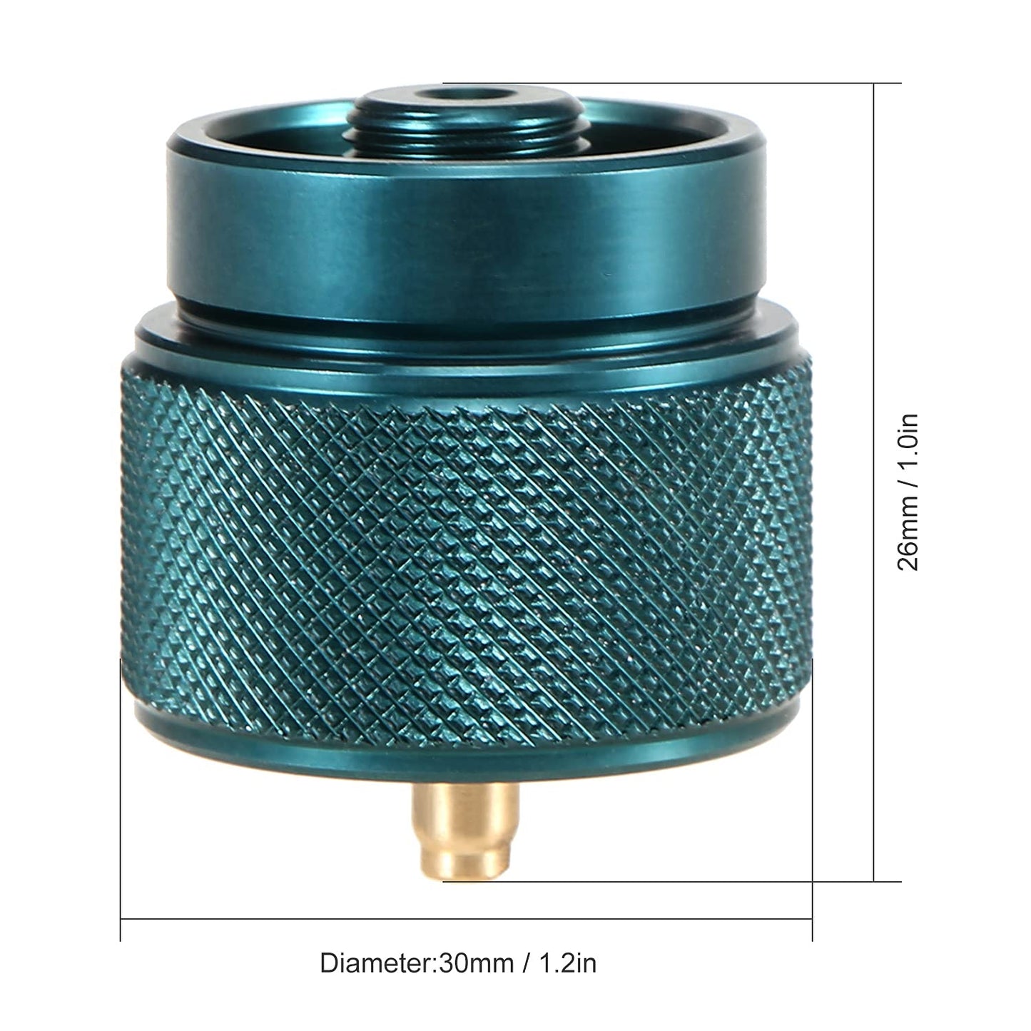 Lixada Camping Stove Adapter 1L Outdoor Propane Small Tank Input EN417 Lindal Valve Output