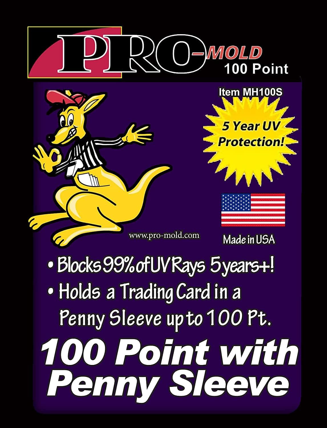 Pro-Mold Magnetic One Touch Card Holders - 100 pt. Sleeved Card Storage (20 Pack)