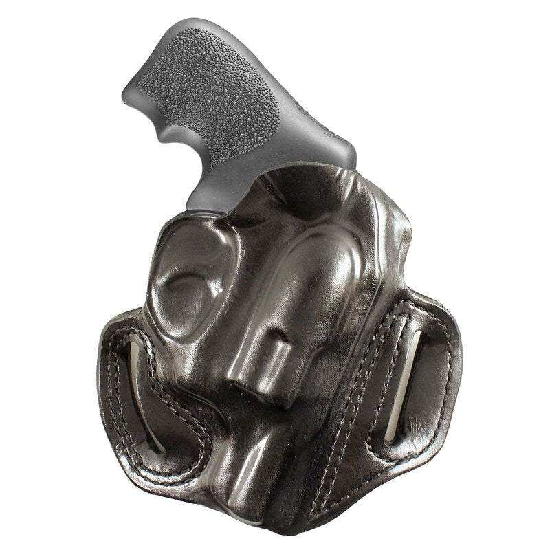 DeSantis Speed Scabbard - Leather OWB Holster for Revolver, Belt Slide Gun Holster, Precise Molding, No Thumb Break, Compatible with the Ruger LCR 1 7/8" and LCRX - Right Hand Draw, Black
