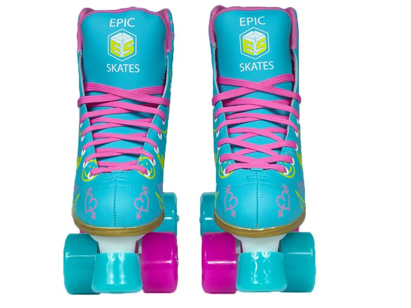 Epic Skates Epic Splash Quad Roller Skates, Blue, Juvenile 13