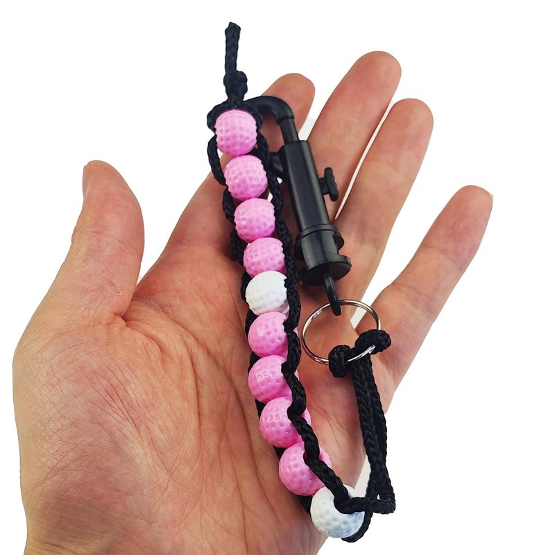 Kasteco 15 Pack Golf Bead Counter Golf Stroke Counter Golf Counter with Clip (15)