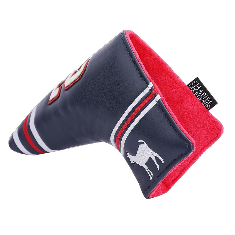SHABIER Dark Blue Golf Putter Cover with NO.12 Design Headcover for Blade Golf Putter Head Cover