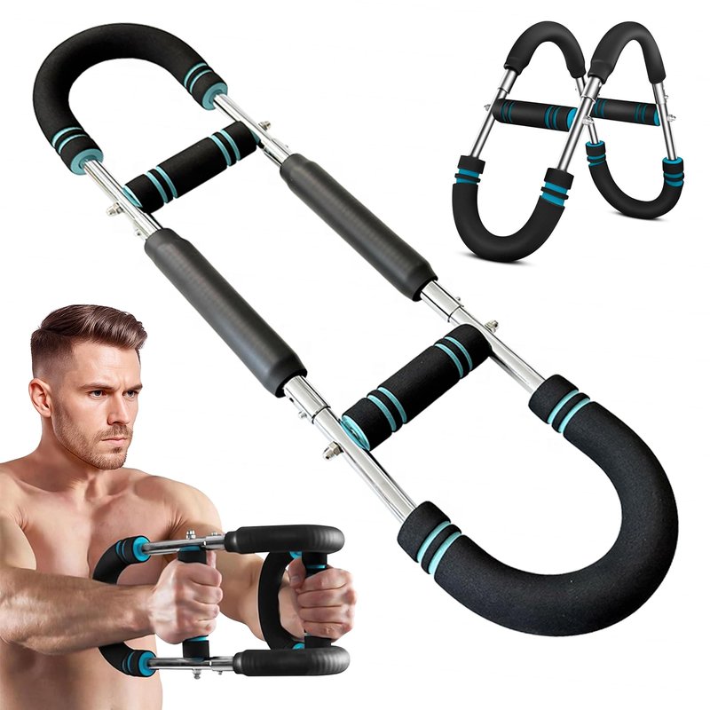 QIVRENS Twister Arm Trainer For Men & Women, Chest Workout Equipment Adjustable 6 Resistance Levels (30-120lb) - Removable and Attachable Fitness Exercise Equipment, Portable At Home Workout Equipment
