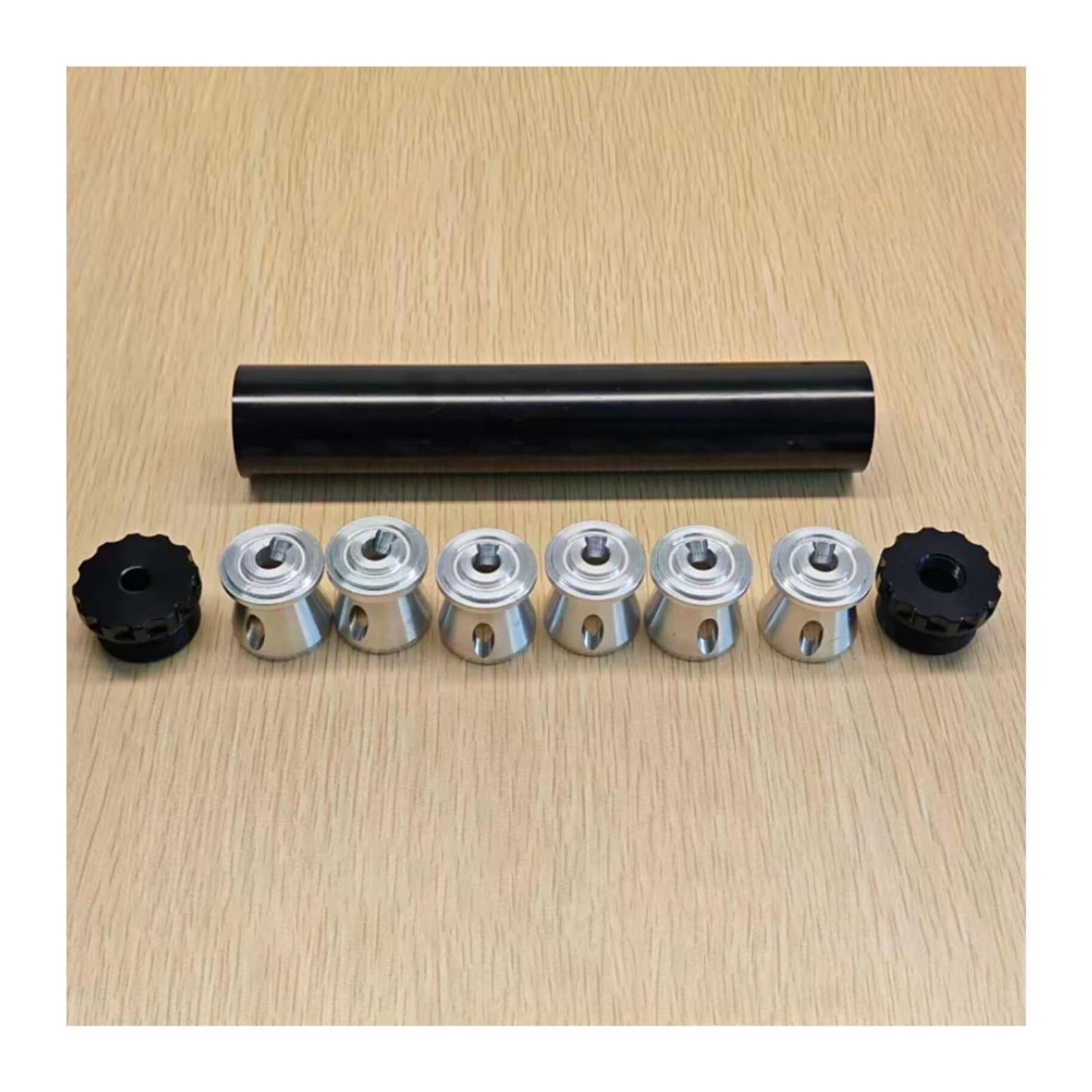 Black Aluminum Solvent Filter Trap Kit High-Efficiency 1/2x28 Fuel Filter with Baffles Suppressor Cleaner Oil Filter