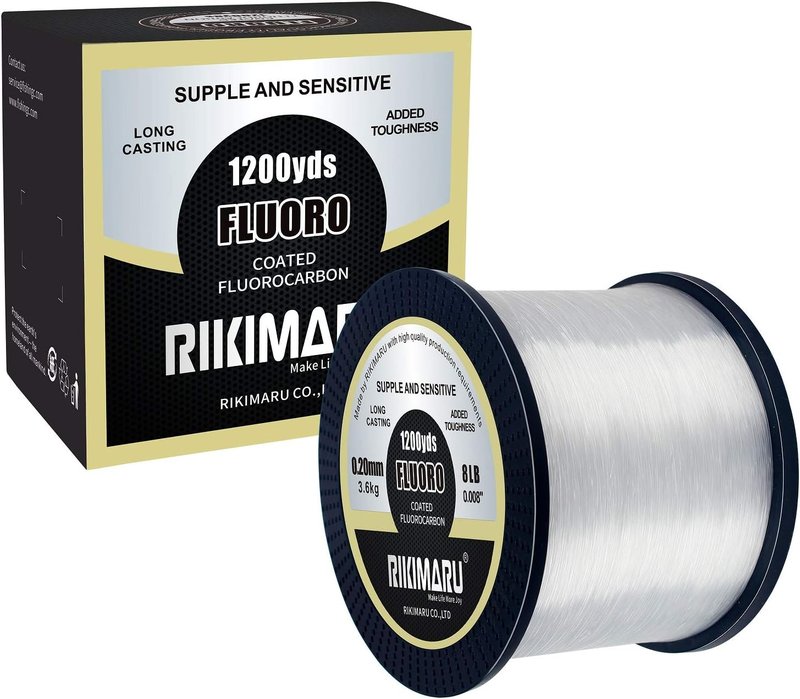 Fluoro Fishing Line - 100% Soft Fluorocarbon Coated - Durable & Strong