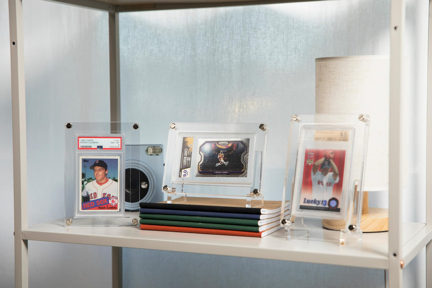 Graded Card Protector - Storage Case for Graded Trading Cards Fits PSA BGS Many More | Screw Down Design for Security and Protection | Heavy Duty Acrylic Display Sleeve Protects Sports Cards Slabs