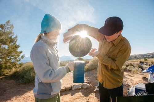 GSI Outdoors Halulite Aluminum Pot, 2L Lightweight Hard Anodized Aluminum Camp & Backpacking Cookware with Lid & Folding Handle