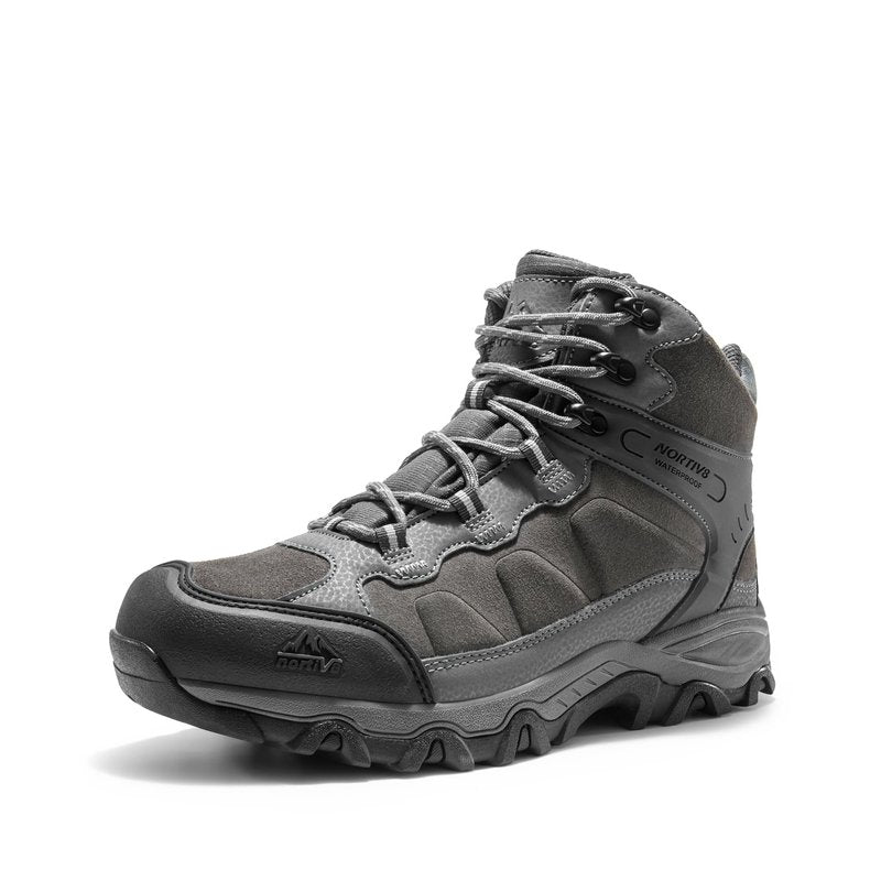 NORTIV 8 Men's Waterproof Hiking Boots Outdoor Mid Trekking Lightweight Mountaineering Shoes Paladin,Size 10.5,Dark Grey,JS19004M
