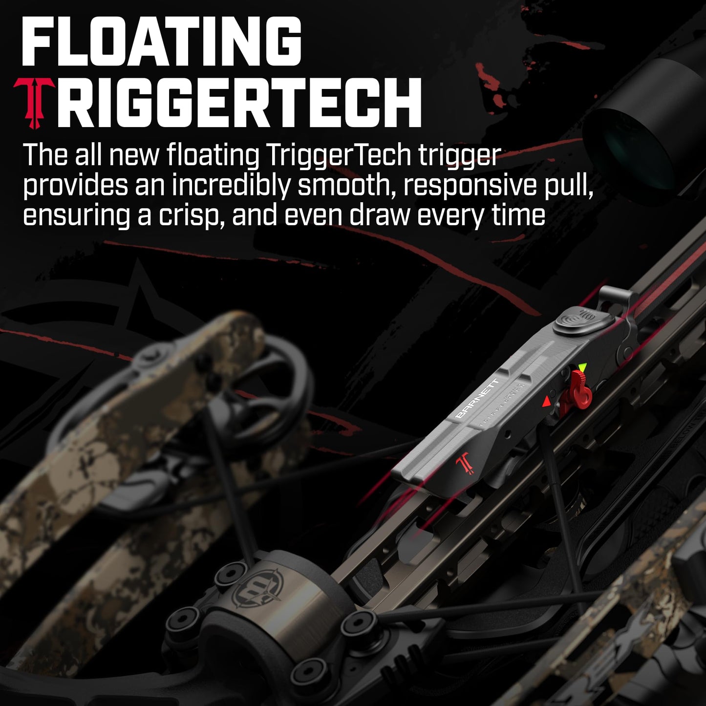 Barnett - Hyper Raptor T-REX Crossbow - 440 FPS Hunting Crossbow w/De-Cocking & Floating TriggerTech - High-Speed Bow w/Scope, Arrows & Quiver - Ultimate Precision & Power