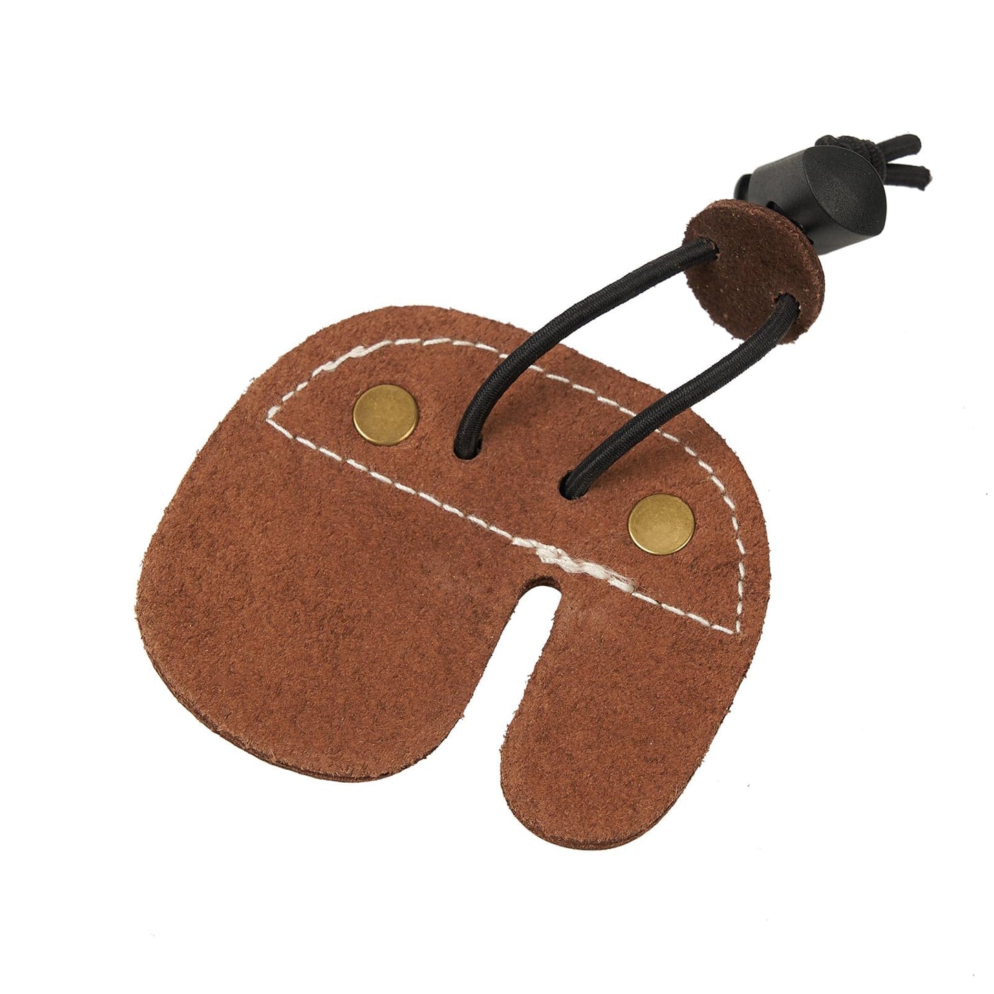 S F Rustic Leather Archery Finger Tab, Archery Finger Guard, Recurve Bow Fingers Tab, Fingers Protector, Traditional Archery Tab Finger Guards for Hunting & Target Practice-Leather