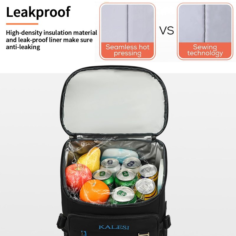 Kalesi Cooler Backpack 36 Cans Lightweight Insulated Leak-Proof Travel Camping Lunch Cooler for Men and Women (B-Floral-Cool)