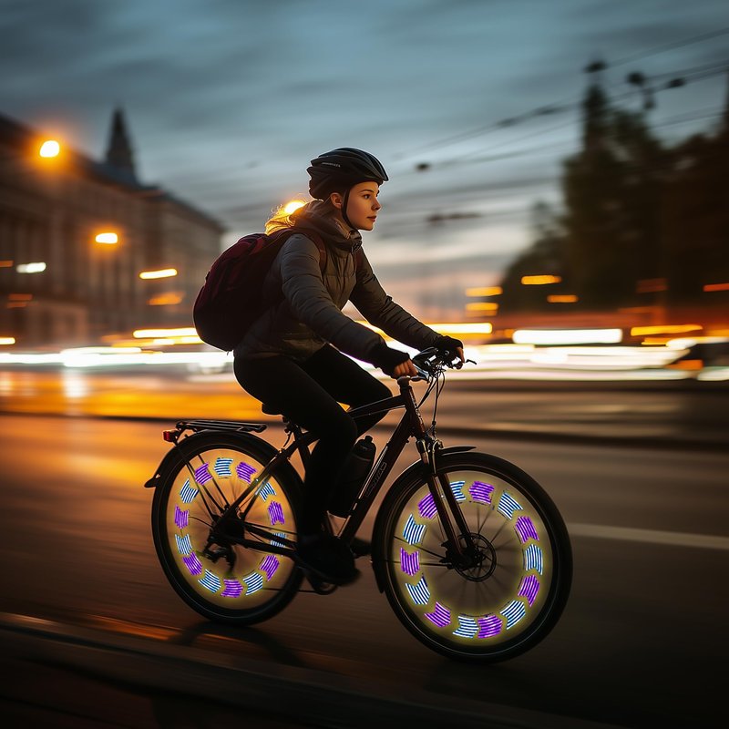 LuminKing Bicycle LED Spoke Light - 30 Colour Patterns, Automatic Pattern Switching, Easy Wheel Mount