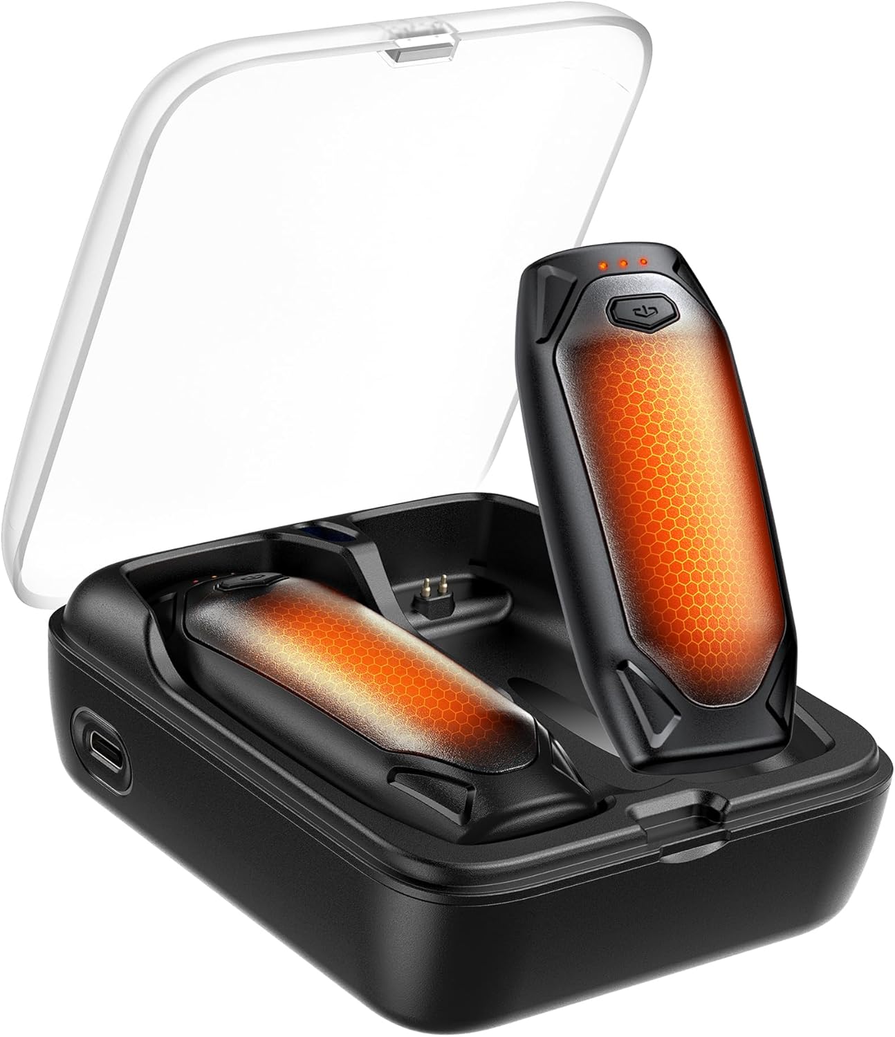Rechargeable Hand Warmers - 2 Pack 14000mAh Electric Hand Warmers with Charging Case | Portable Magnetic Heater for Camping, Golf, Hunting