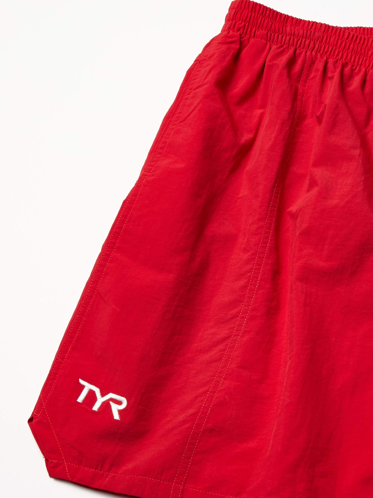 TYR Men's Classic Deck Swim Shorts, Red, XX-Large