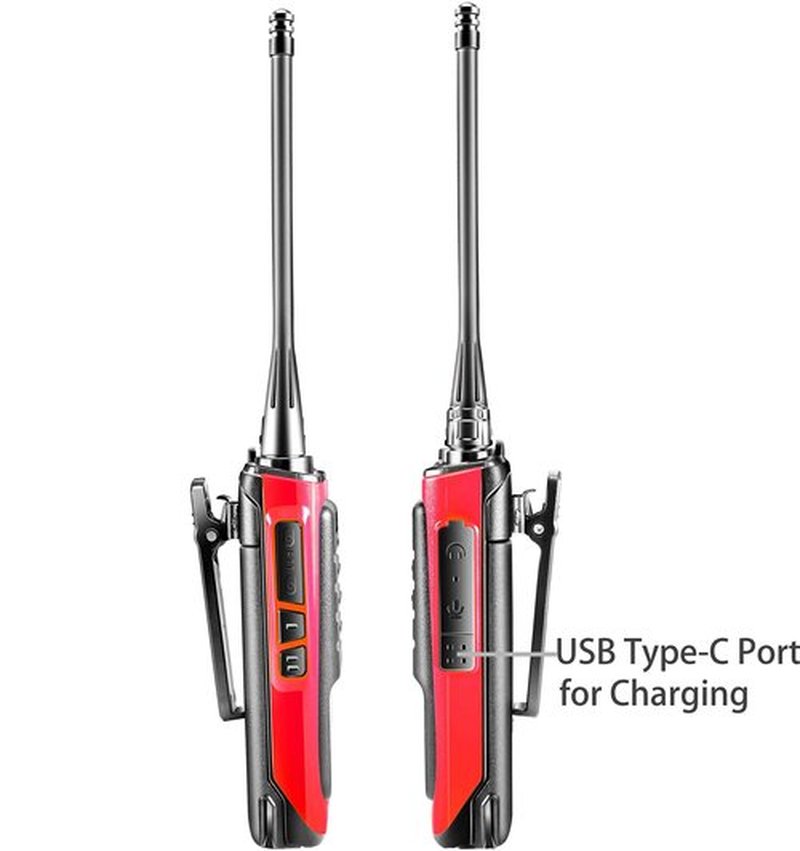 Arcshell Rechargeable Long Range Two-Way Radios with Earpiece 6 Pack Arcshell AR-6 Walkie Talkies Li-ion Battery and Charger Included