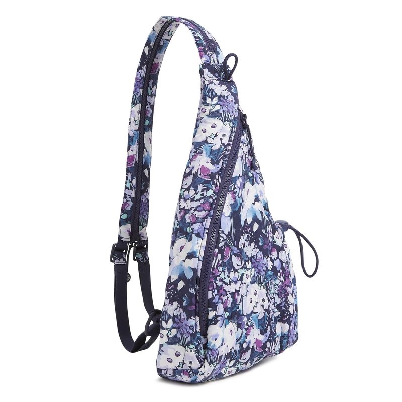 Featherweight Sling Backpack, Artist's Garden Purple, One Size