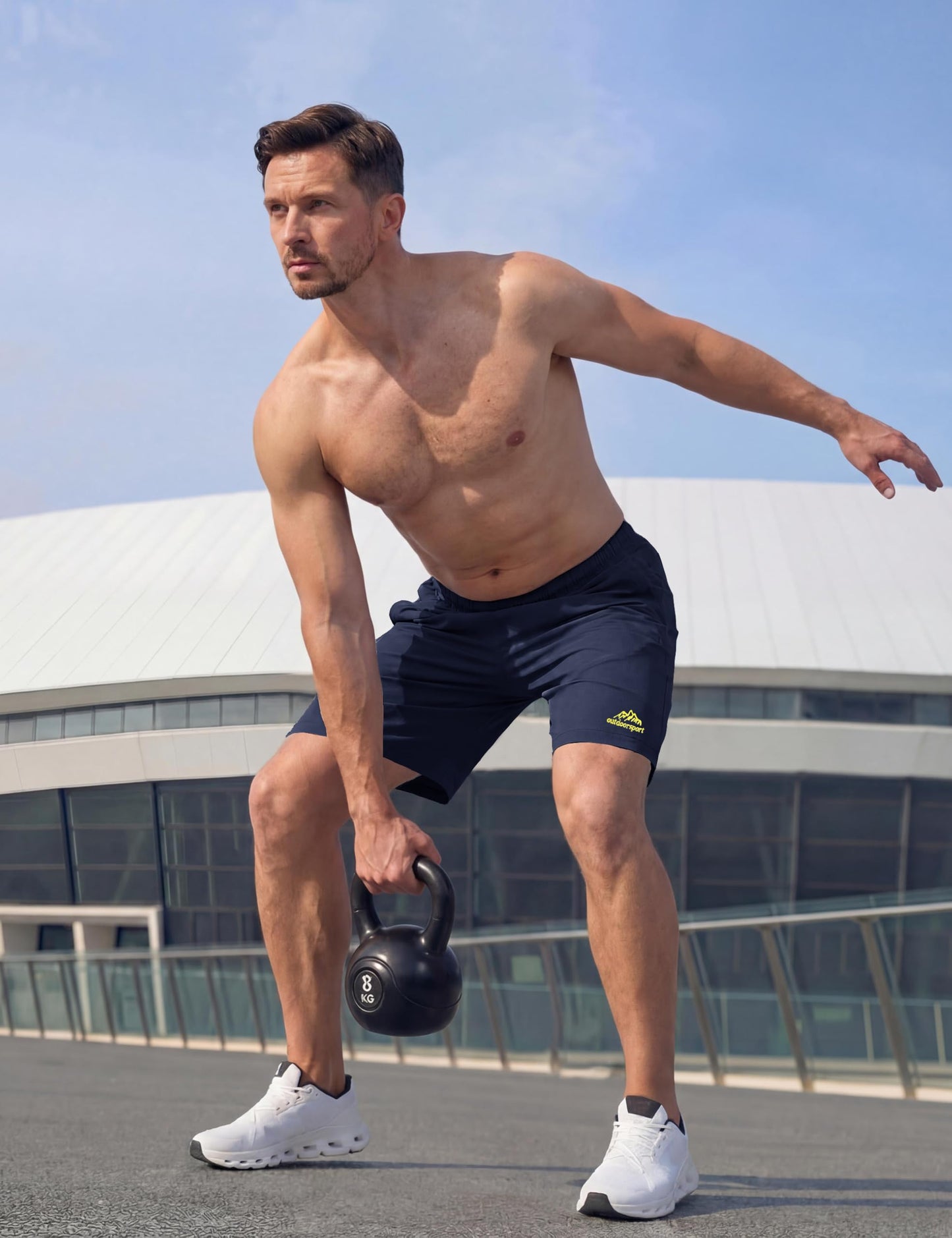 TACVASEN Men 9" Running Shorts Quick Dry Lightweight Athletic Workout Gym
