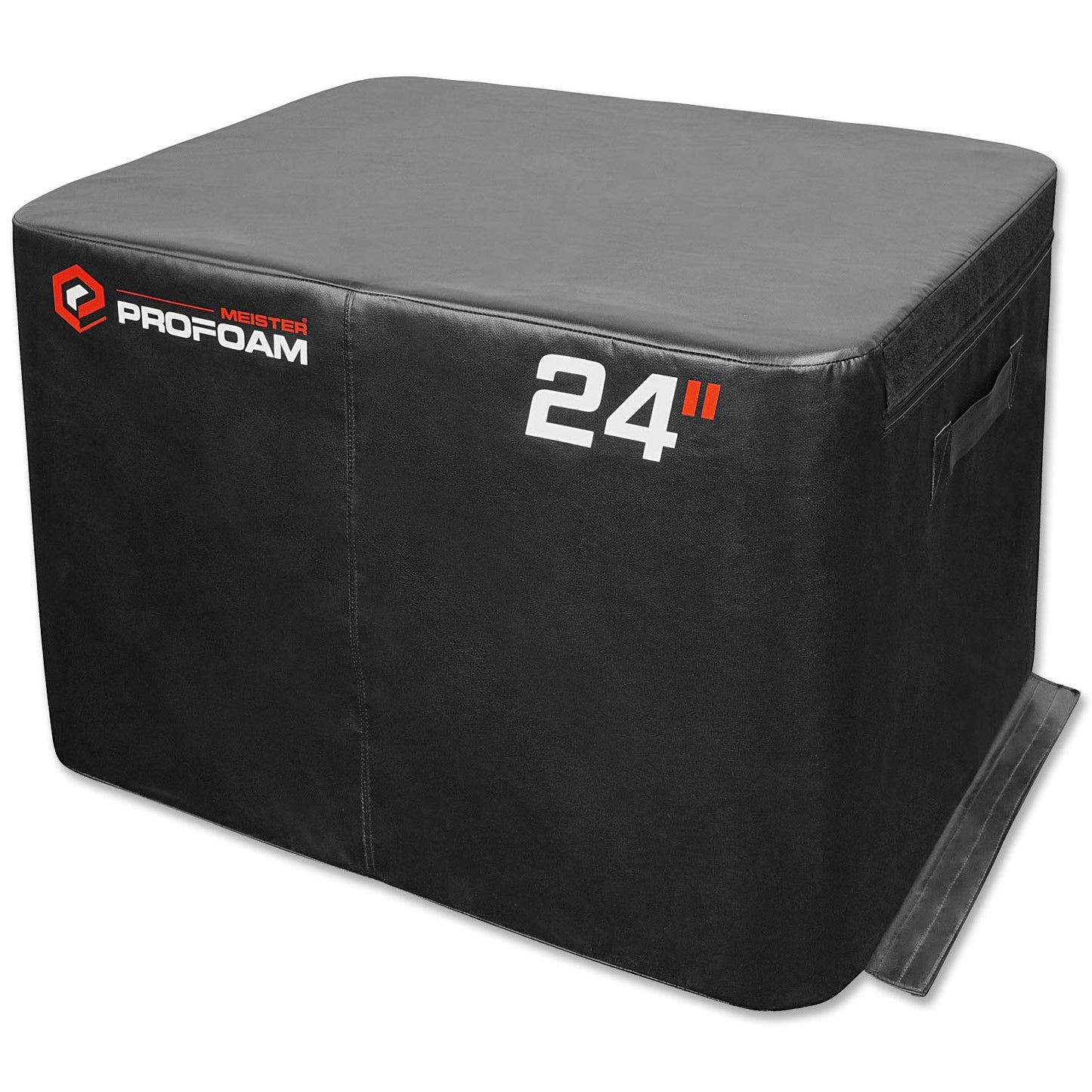 Meister PROFOAM Plyo Boxes - Foam Plyometric Jump Boxes for Professional Gyms - Black - 3 Box Set (24", 12", 3")