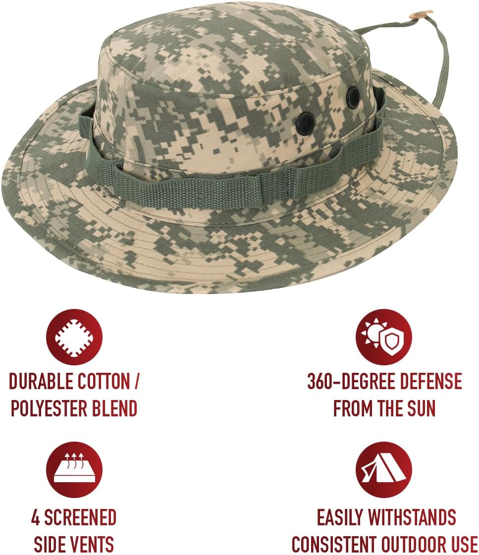 Rothco Boonie Hat - Ultimate Sun Protection for Outdoor Activities | Adjustable Fit, Lightweight